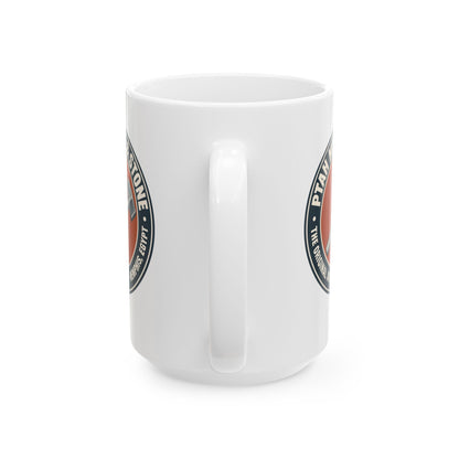 Ptah Metal & Stone Ceramic Mug, (11oz, 15oz)