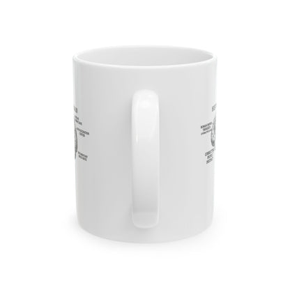 History Buff Brain Ceramic Mug, (11oz, 15oz)