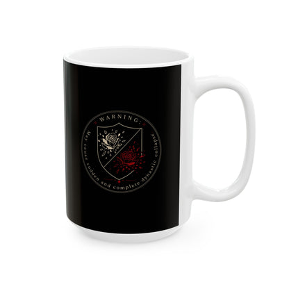 War of the Roses Warning Ceramic Mug, (11oz, 15oz)