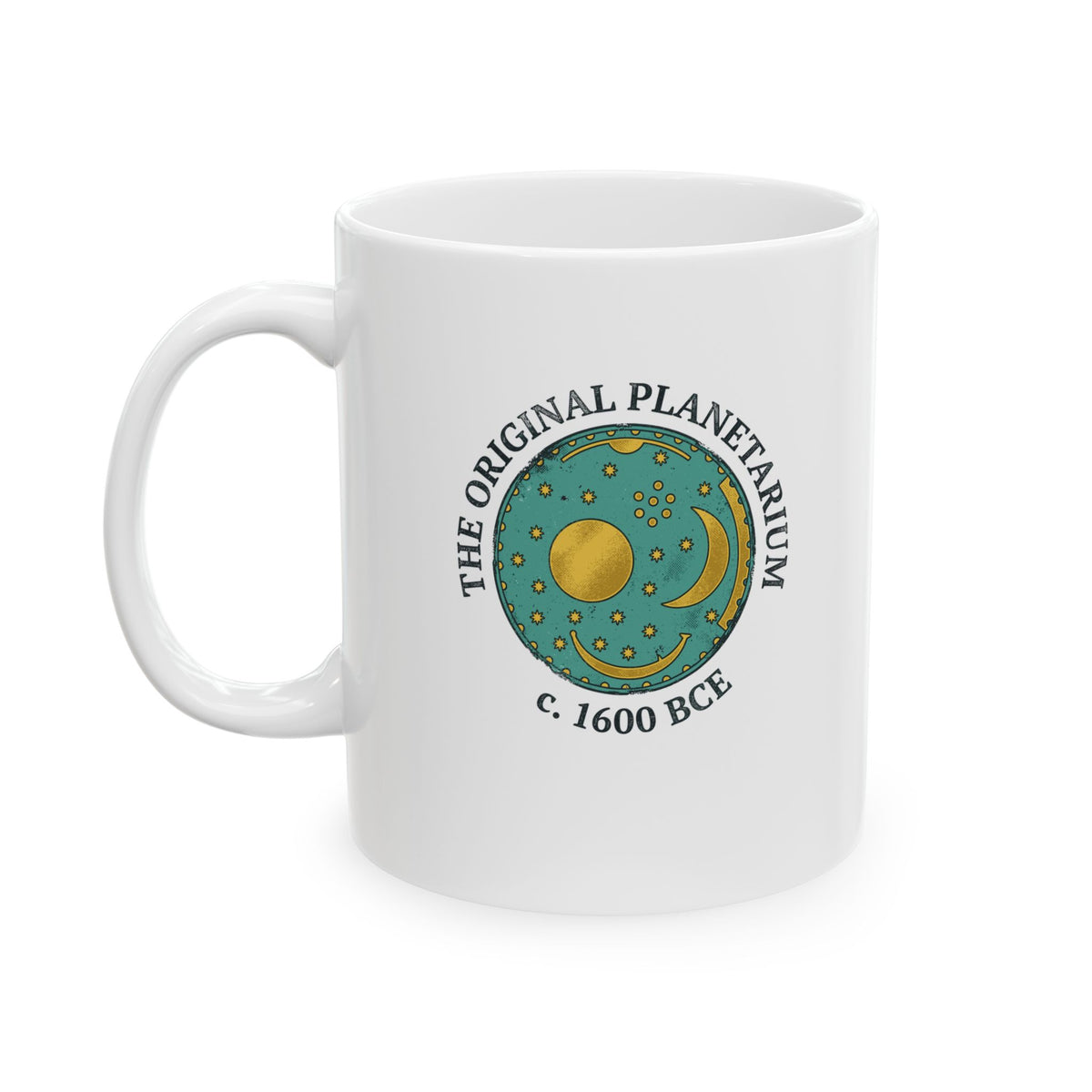 Nebra Sky Disc Original Planetarium Ceramic Mug, (11oz, 15oz)