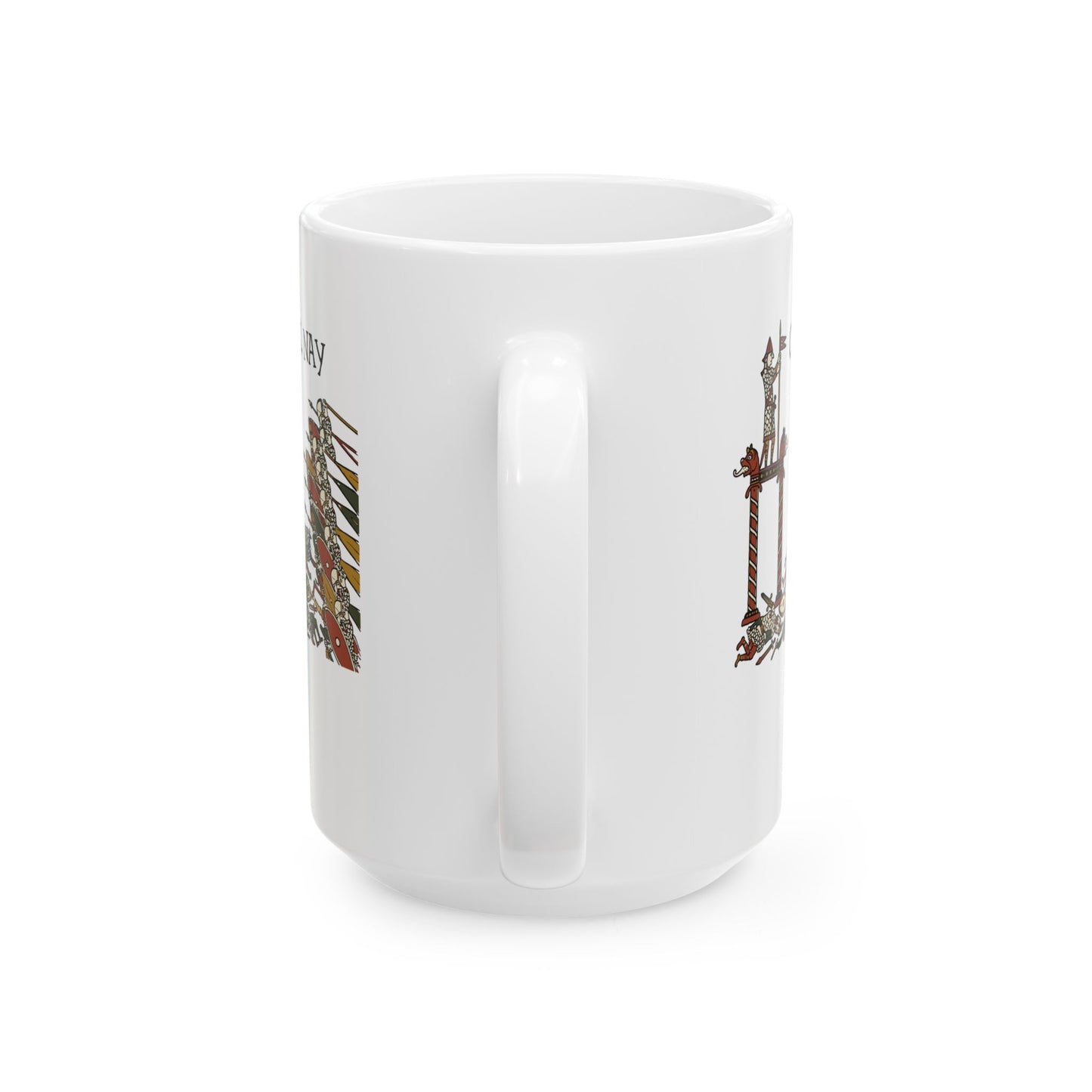 Hell Nay Bayeux Tapestry Meme Ceramic Mug, (11oz, 15oz)