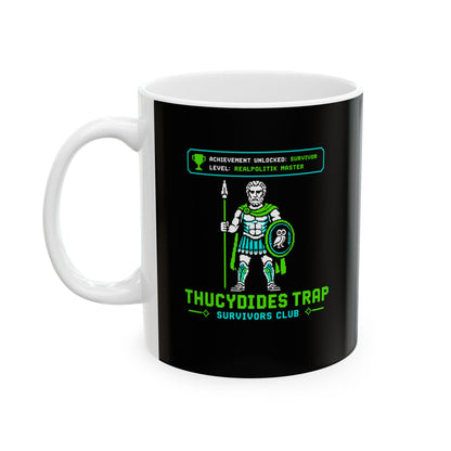 8 Bit Thucydides Trap Survivors Club Ceramic Mug, (11oz, 15oz)