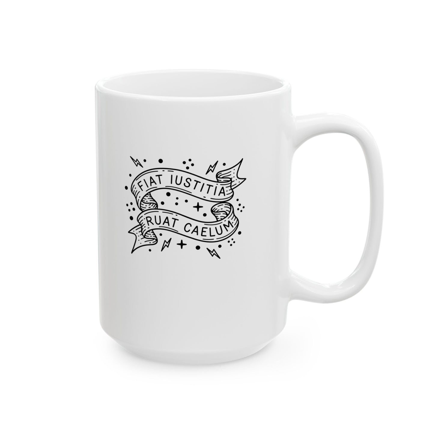 Fiat Iustitia Ceramic Mug, (11oz, 15oz)