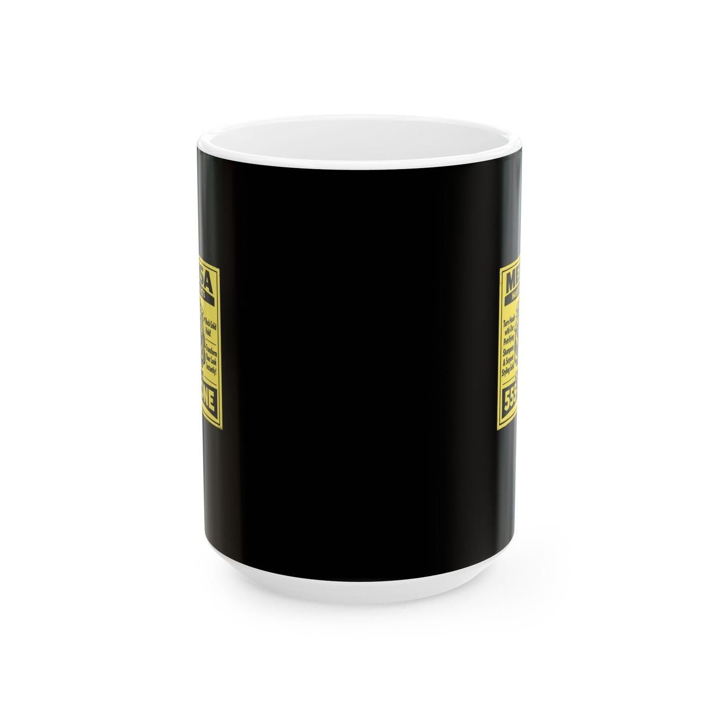 Medusa Hair Care Products Vintage Ad Style Ceramic Mug, (11oz, 15oz)