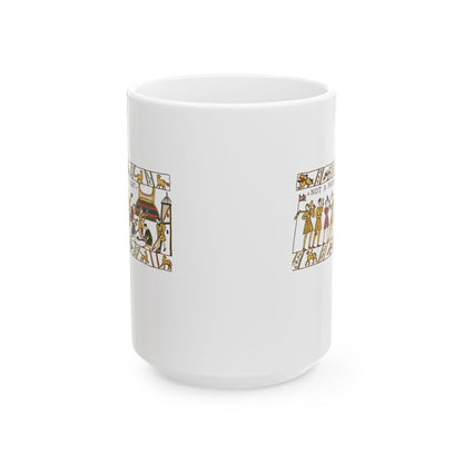 Bayeux Tapestry Not a Phone in Sight Ceramic Mug, (11oz, 15oz)
