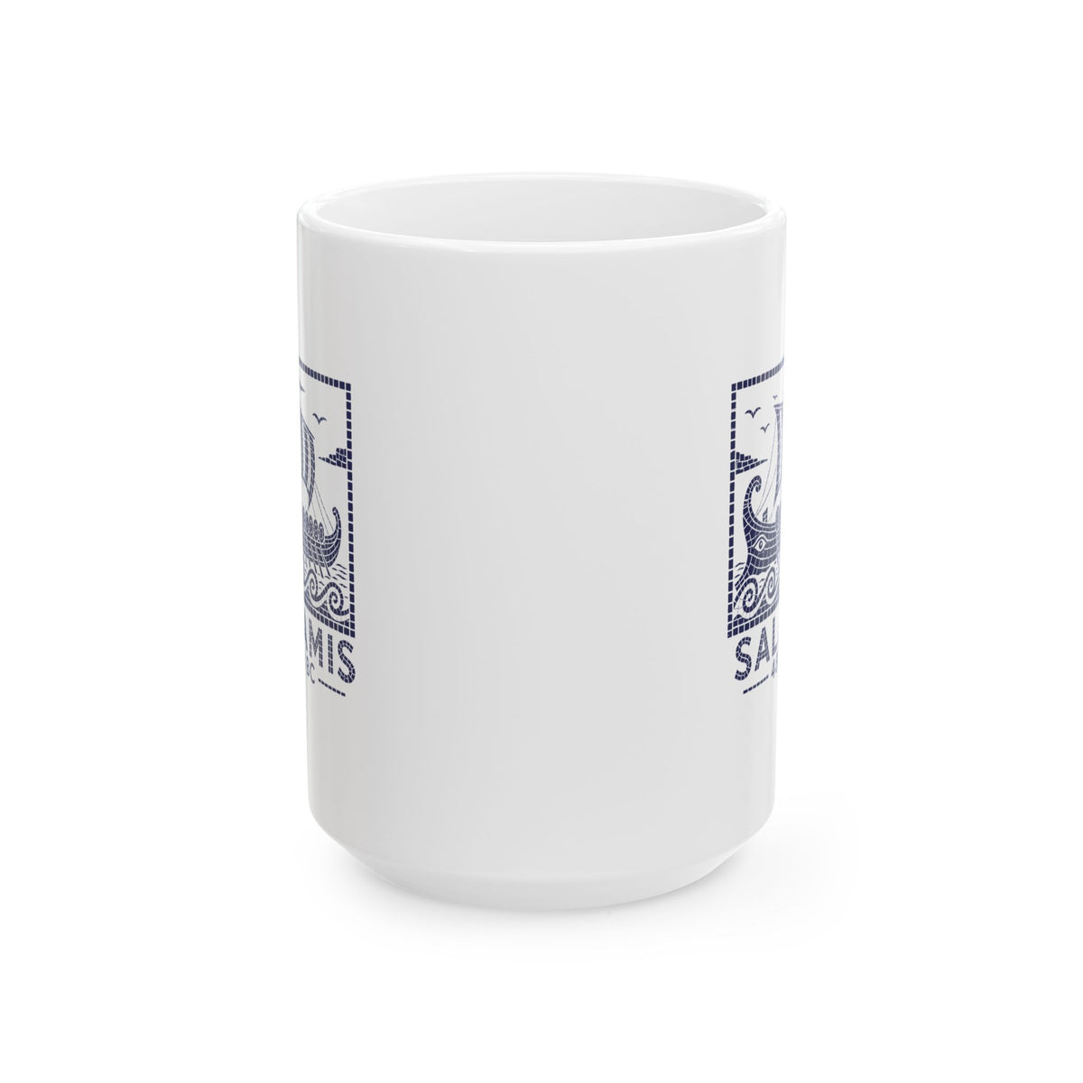 Ancient Greek Naval Battle of Salamis Ceramic Mug, (11oz, 15oz)