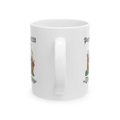 White Ship Party Like It's 1120 Ceramic Mug, (11oz, 15oz)