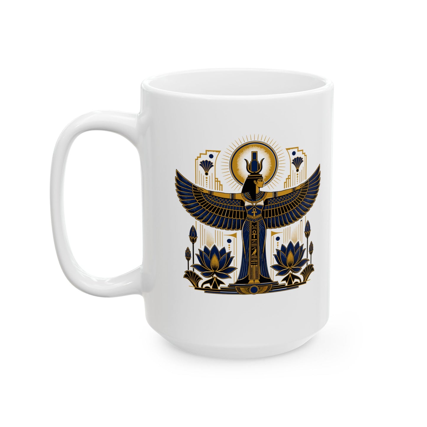 Art Deco Isis Ceramic Mug, (11oz, 15oz)