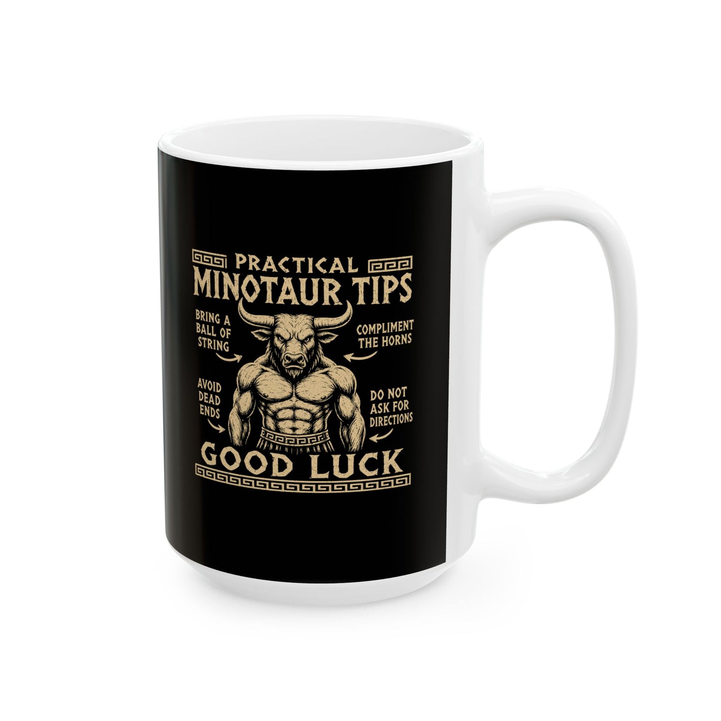Practical Minotaur Tips Ceramic Mug, (11oz, 15oz)