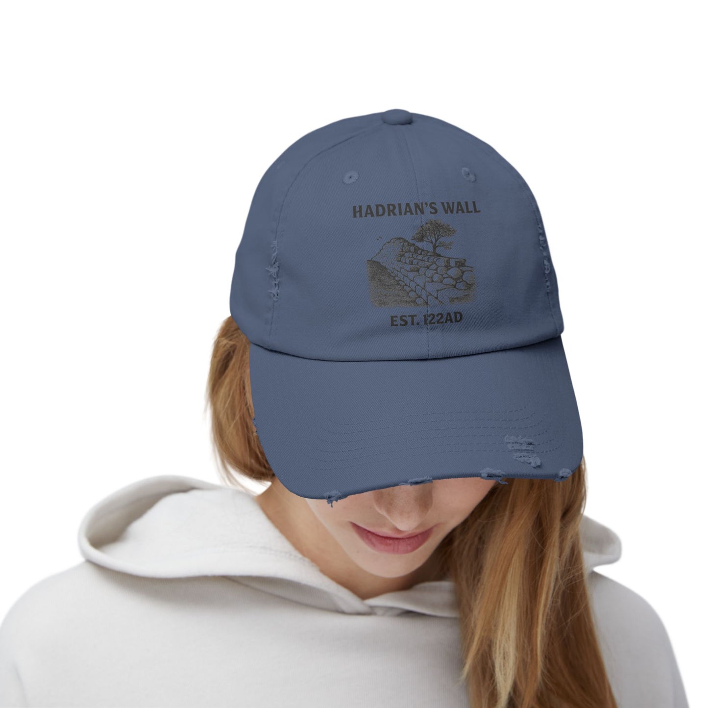 Hadrian's Wall Unisex Distressed Cap