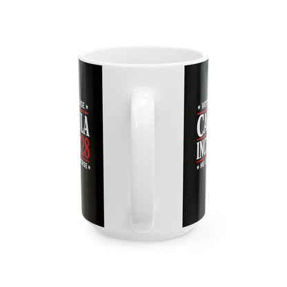Caligula Incitatus Vote the Horse Ceramic Mug, (11oz, 15oz)