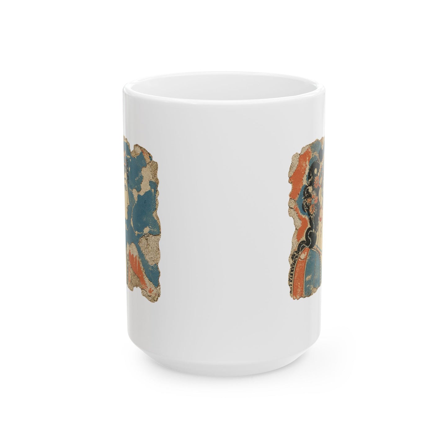 Knossos Minoan Blue Lady Fresco Ceramic Mug, (11oz, 15oz)
