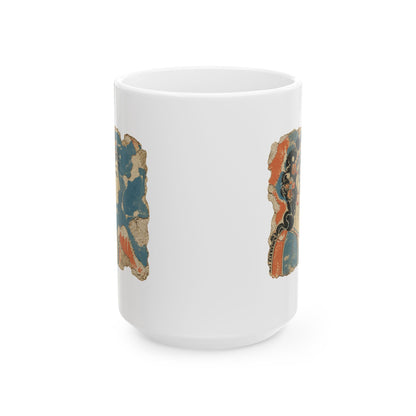 Knossos Minoan Blue Lady Fresco Ceramic Mug, (11oz, 15oz)