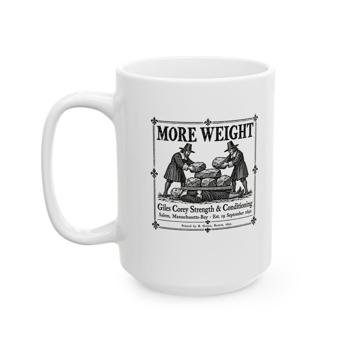Giles Corey Strength & Conditioning Ceramic Mug, (11oz, 15oz)