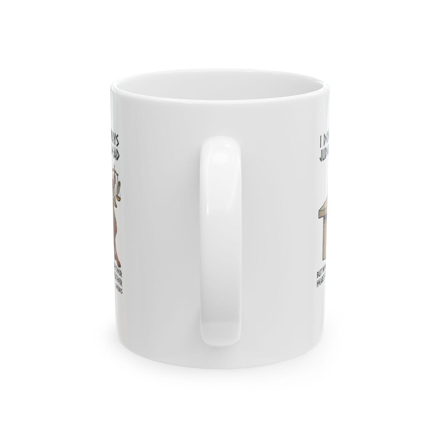 Anubis Don't Always Judge Dead Weigh Heart Ceramic Mug, (11oz, 15oz)