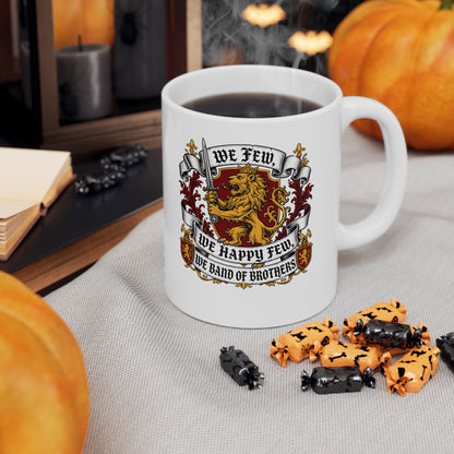 Band Of Brothers Quote Ceramic Mug, (11oz, 15oz)