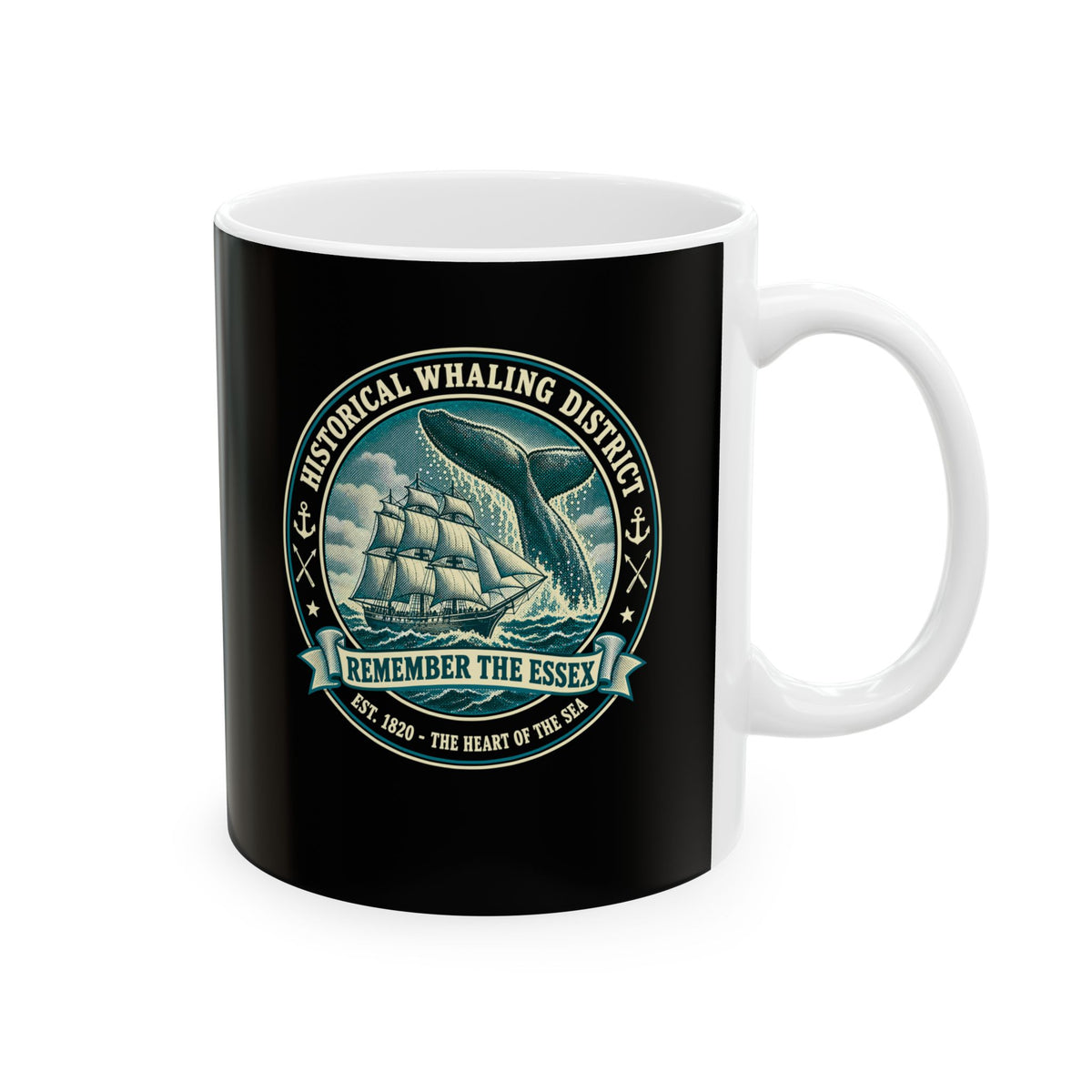 Remember the Essex Whaling District Ceramic Mug, (11oz, 15oz)