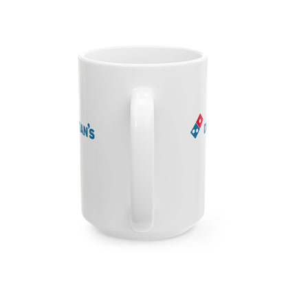 Domitian's Pizza Logo Ceramic Mug, (11oz, 15oz)