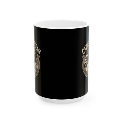 Carpe Caffeam Coffee Ceramic Mug, (11oz, 15oz)