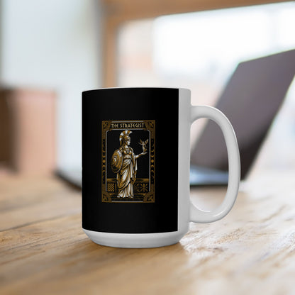 Athena Strategist Tarot Ceramic Mug, (11oz, 15oz)
