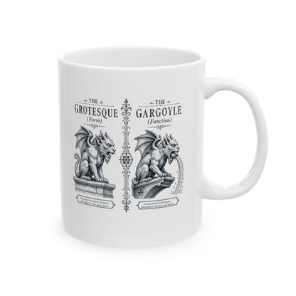 Gargoyle vs Grotesque Ceramic Mug, (11oz, 15oz)