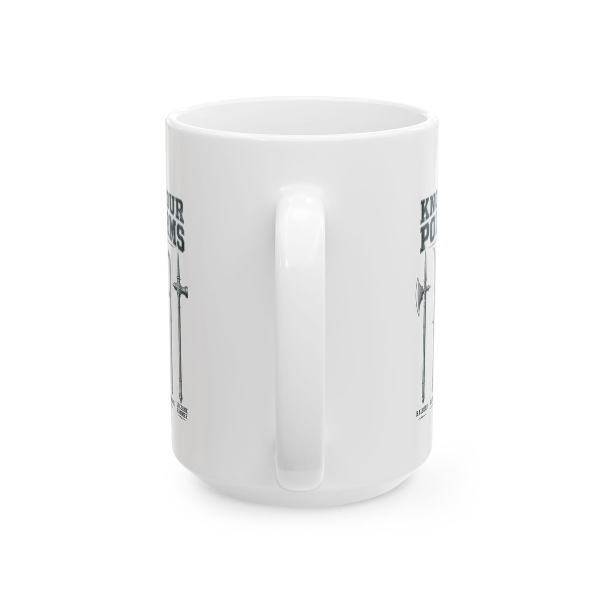 Know Your Polearms Medieval Weapons Ceramic Mug, (11oz, 15oz)