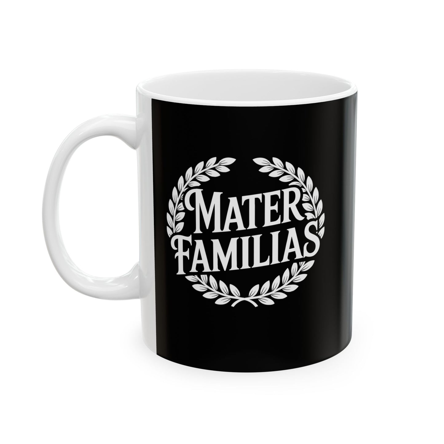 Mater Familias Mother Latin Ceramic Mug, (11oz, 15oz)
