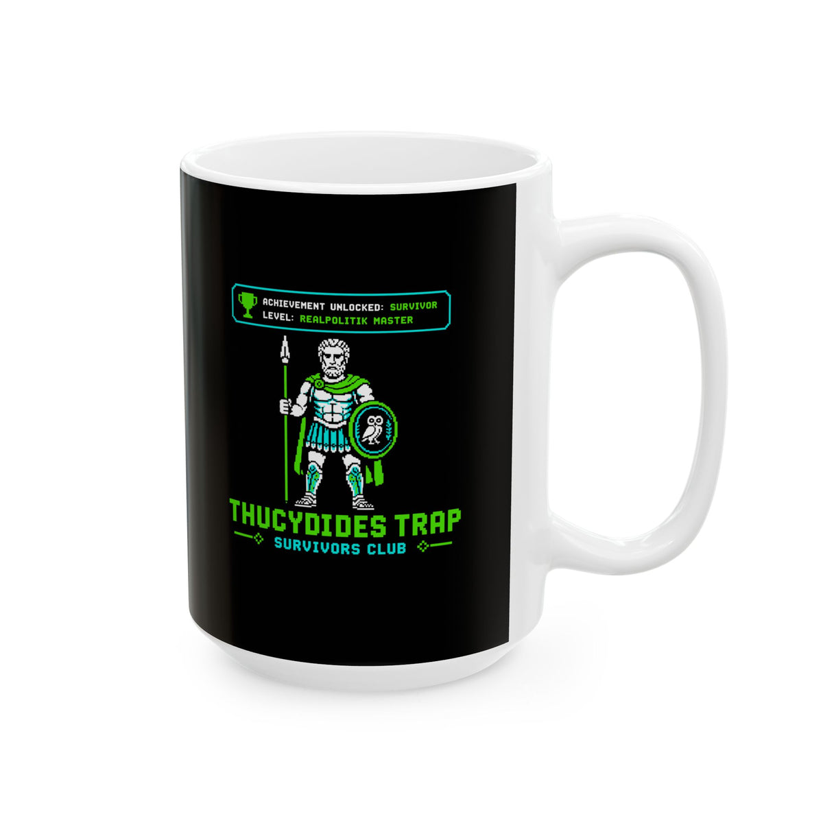 8 Bit Thucydides Trap Survivors Club Ceramic Mug, (11oz, 15oz)