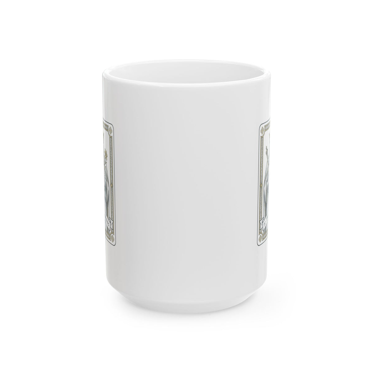 Baldwin Leper King Ceramic Mug, (11oz, 15oz)