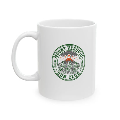 Mount Vesuvius Run Club Pompeii Ceramic Mug, (11oz, 15oz)