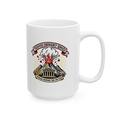 Vesuvius Emergency Services Est 79 Ceramic Mug, (11oz, 15oz)