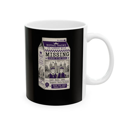 Princes in the Tower Missing Milk Carton Ceramic Mug, (11oz, 15oz)