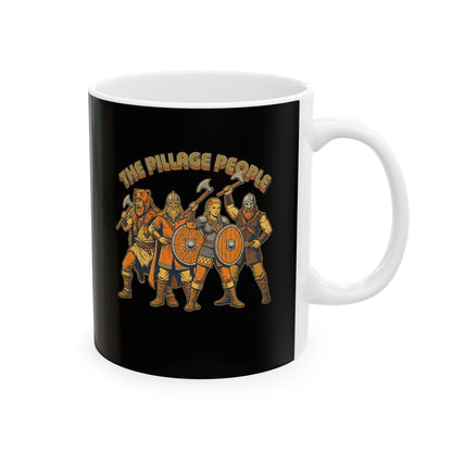 70's The Pillage People Vikings Ceramic Mug, (11oz, 15oz)