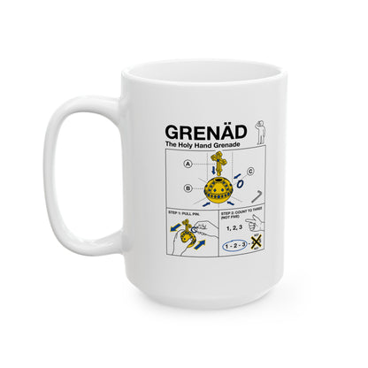 Holy Hand Grenade of Antioch Ceramic Mug, (11oz, 15oz)