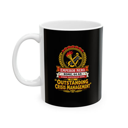 Emperor Nero Certificate for Crisis Management Ceramic Mug, (11oz, 15oz)
