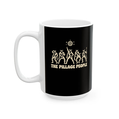 The Pillage People Silhouettes  Ceramic Mug, (11oz, 15oz)