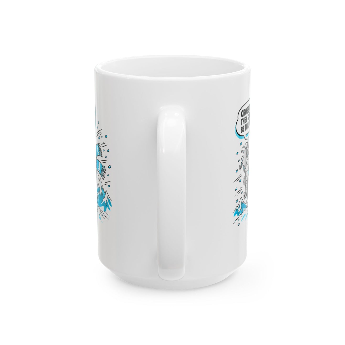 Cross the Alps They Said Elephant Ceramic Mug, (11oz, 15oz)