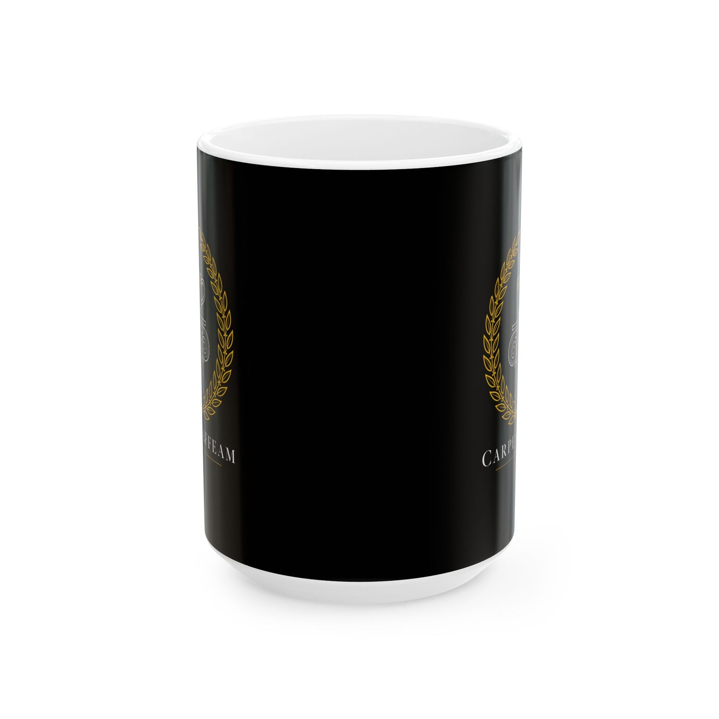 Carpe Caffeam Minimalist Ceramic Mug, (11oz, 15oz)