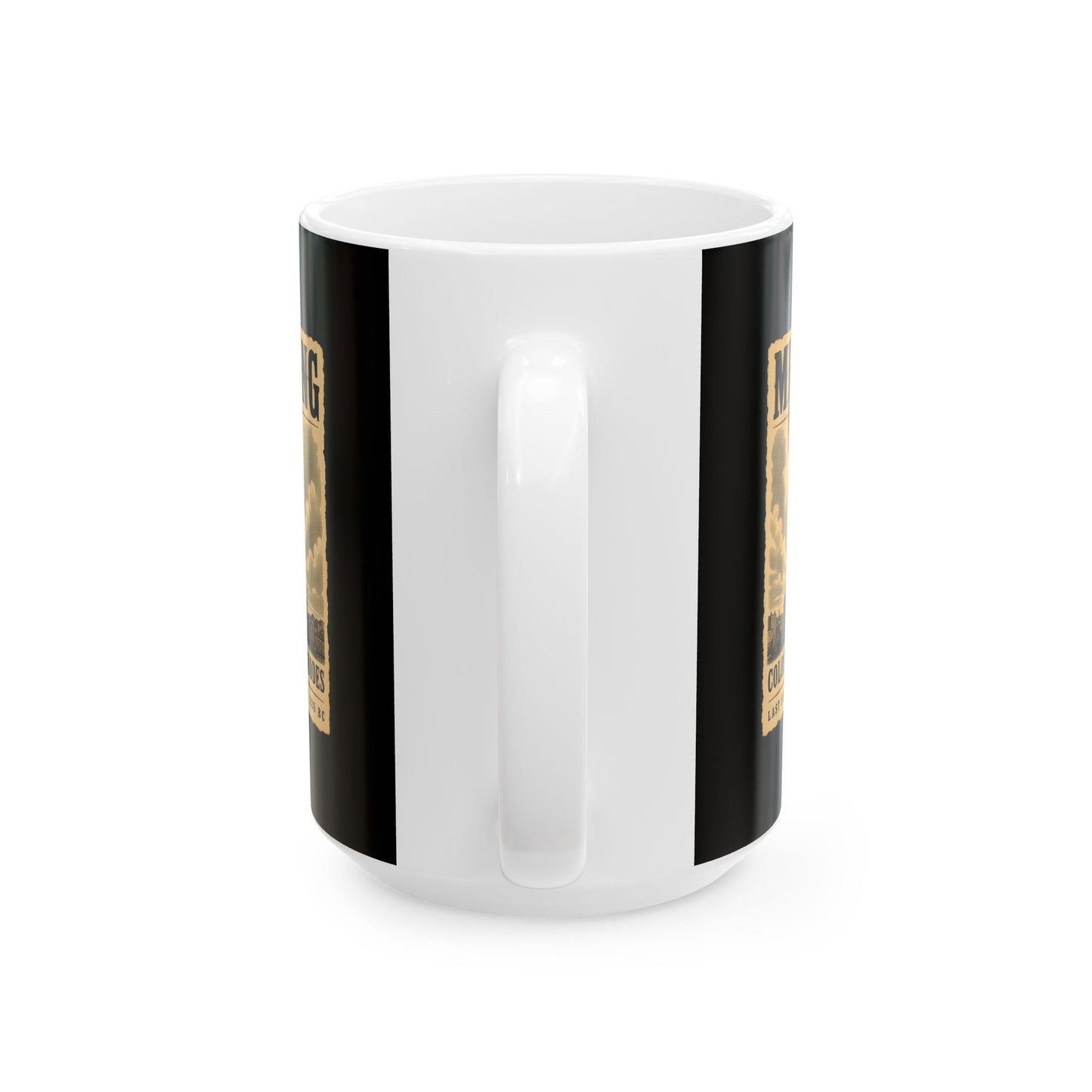 Missing Colossus of Rhodes Poster Ceramic Mug, (11oz, 15oz)