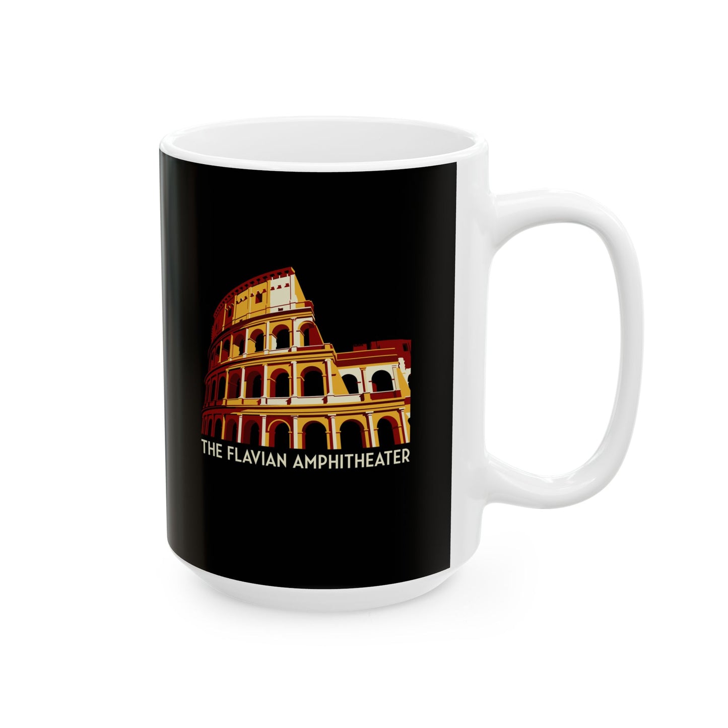 Colosseum Flavian Amphitheater Ceramic Mug, (11oz, 15oz)