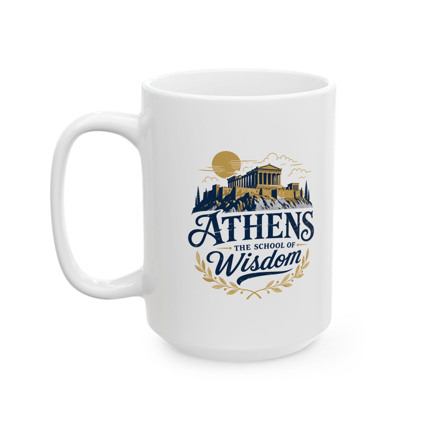 Athens School of Wisdom Ceramic Mug, (11oz, 15oz)