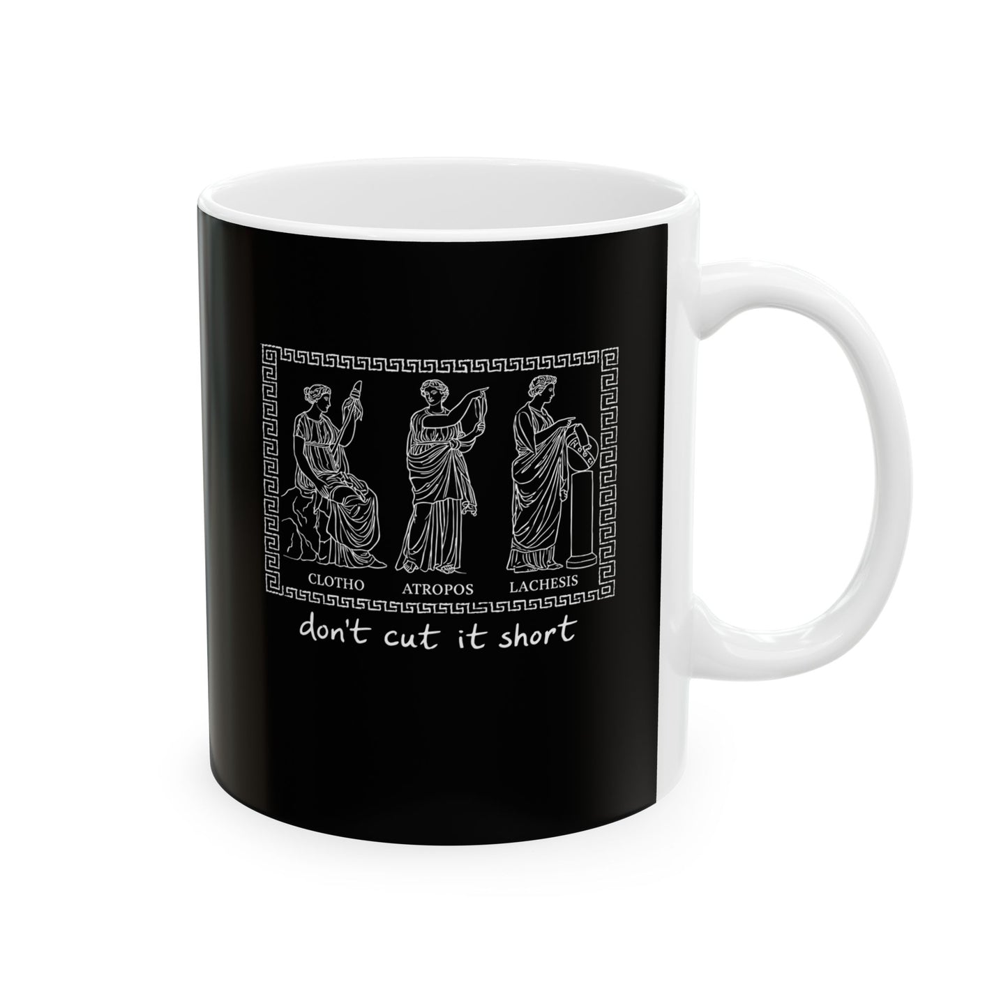 Three Fates Clotho Lachesis Atropos Ceramic Mug, (11oz, 15oz)