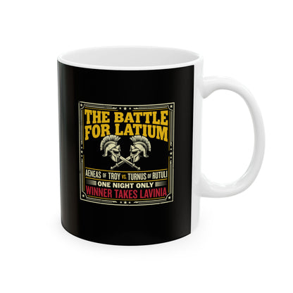 Aeneas Battle for Latium Ceramic Mug, (11oz, 15oz)