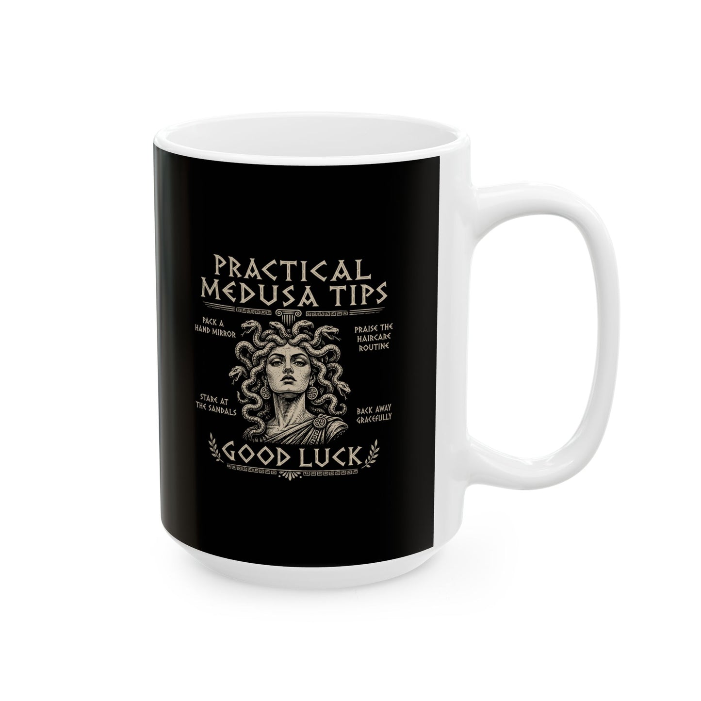 Practical Medusa Tips Ceramic Mug, (11oz, 15oz)