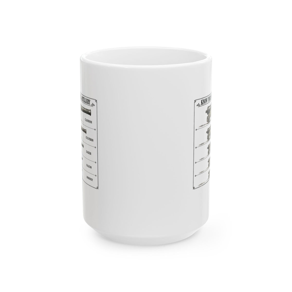 Know Your Naval Artillery Ceramic Mug, (11oz, 15oz)