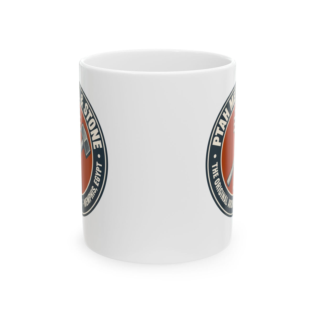 Ptah Metal & Stone Ceramic Mug, (11oz, 15oz)