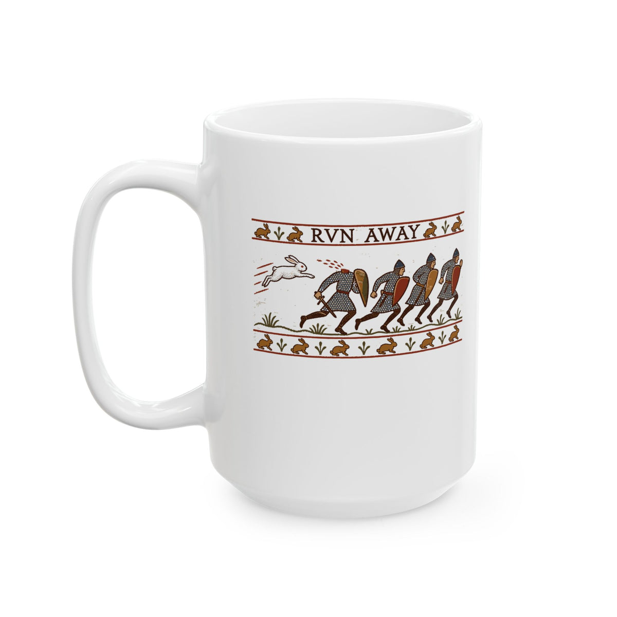 Run Away Killer Rabbit Holy Grail Ceramic Mug, (11oz, 15oz)