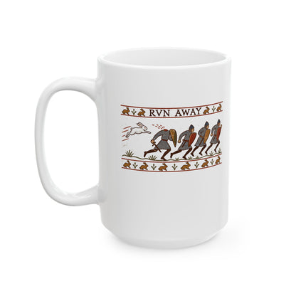 Run Away Killer Rabbit Holy Grail Ceramic Mug, (11oz, 15oz)