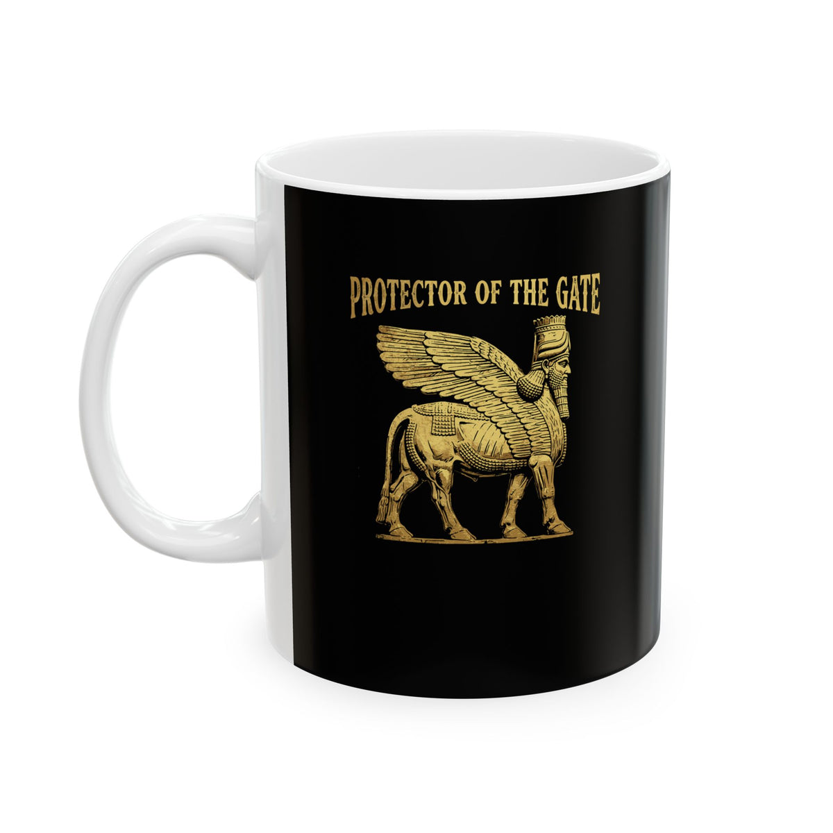Lamassu Protector of the Gate Ceramic Mug, (11oz, 15oz)