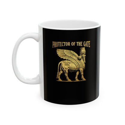Lamassu Protector of the Gate Ceramic Mug, (11oz, 15oz)